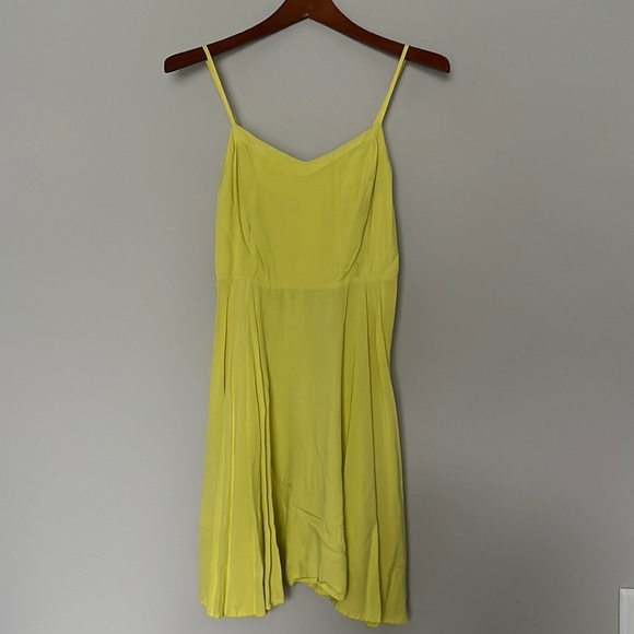 Old Navy Thin Strap mini dress yellow Small Petite - Picture 1 of 9